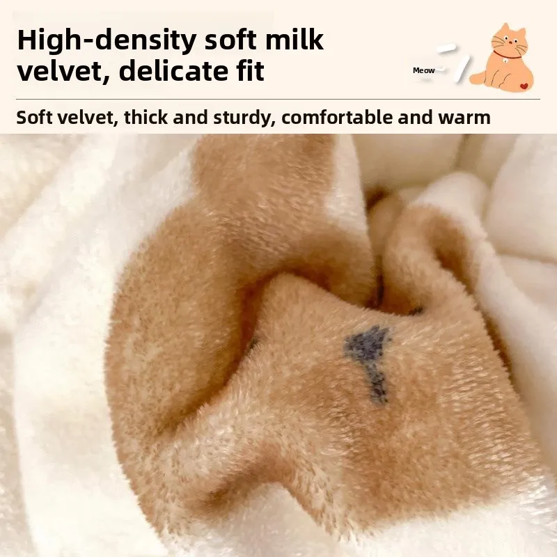 Thickened Milk Velvet Blanket Lamb Velvet Filled Warm Winter Quilt Single Person Fluffy Cotton Duvet for Dormitory Autumn Winter