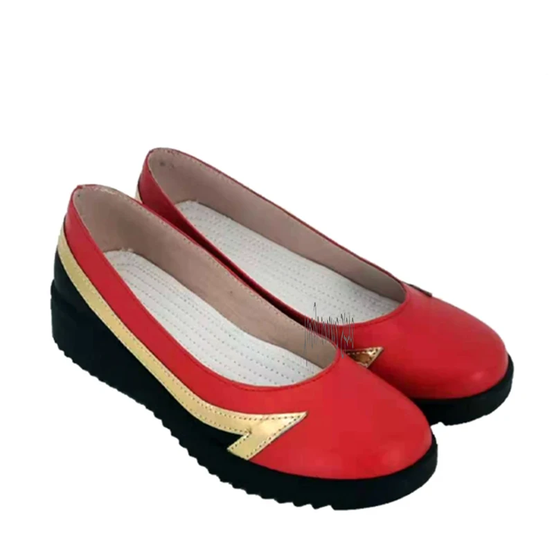 Customized-Ahri Red Cosplay Shoes For Comic Con & Halloween Party