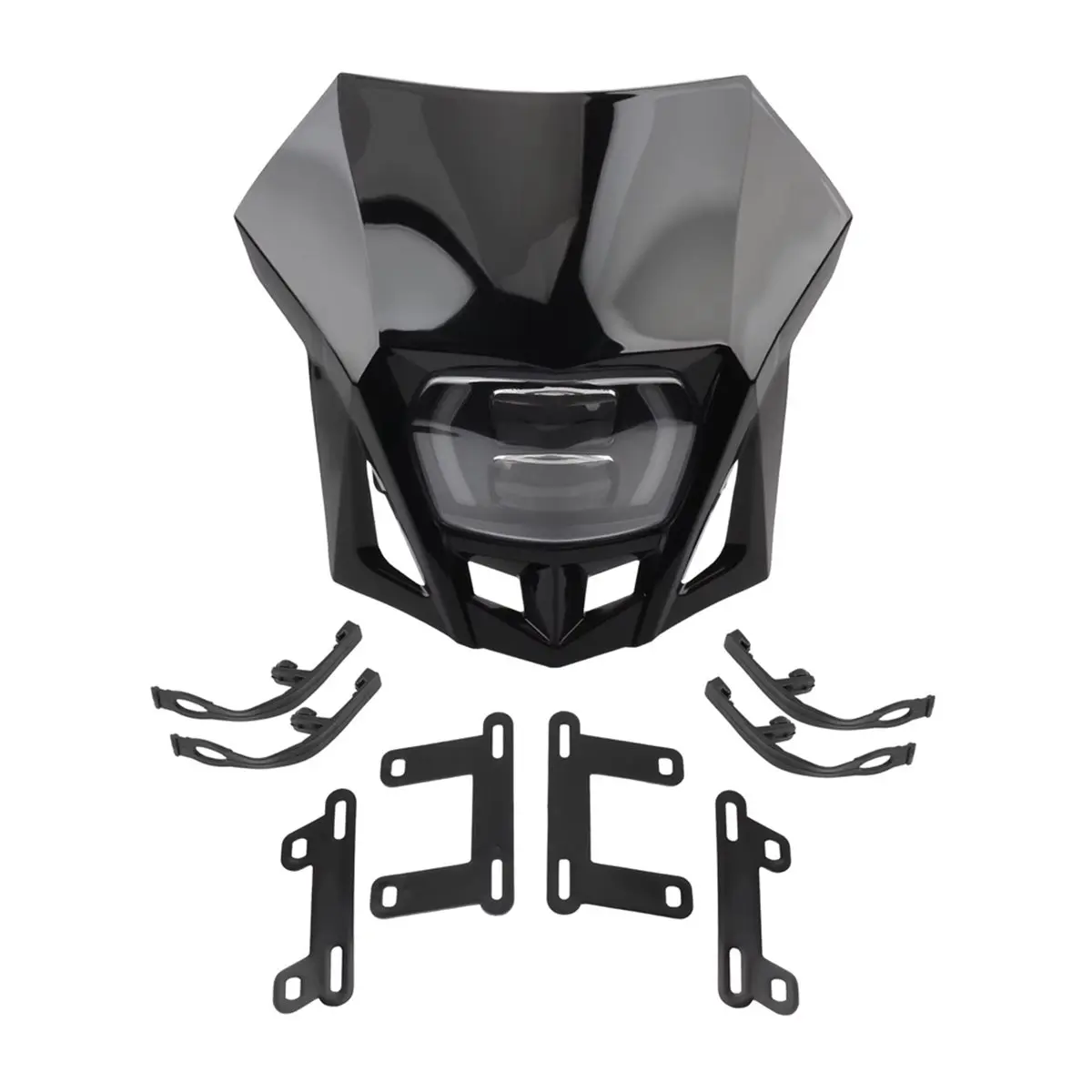 update. Motorcycle LED Headlight for Yamaha Kawasaki Suzuki Honda KLX CRF YZ 250 450 Dirt Bike Front Headlamp Accessories
