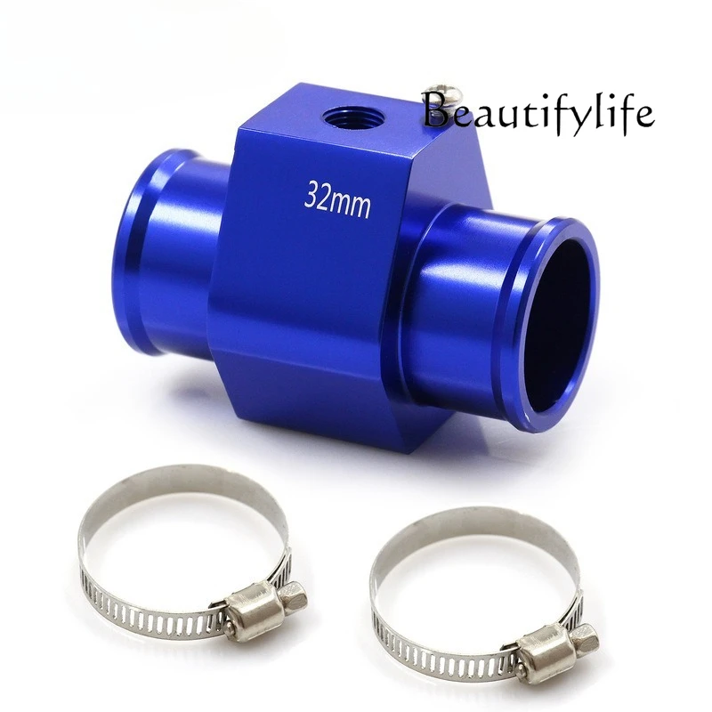 

Blue black car water temperature temperature connector tube sensor meter radiator hose adapter water tee