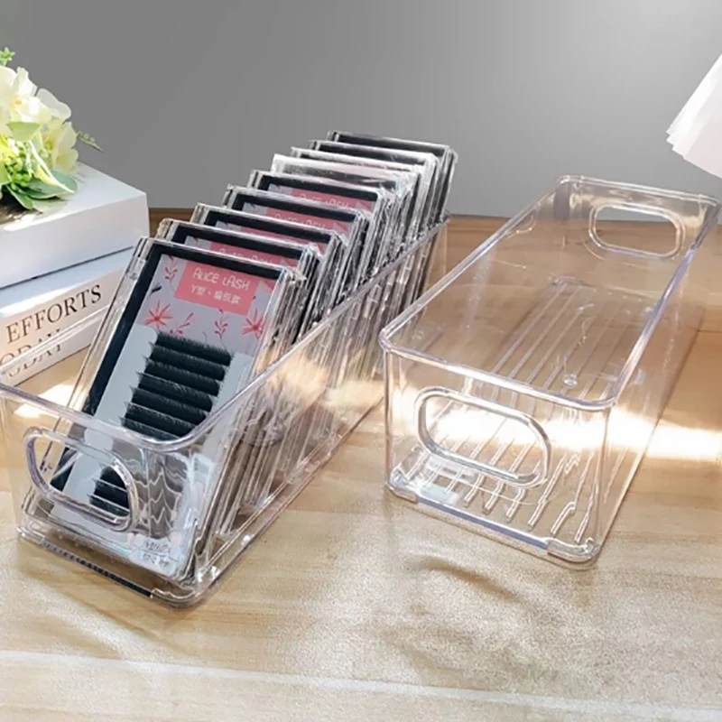 Caja de almacenamiento de pestañas postizas, organizador de herramientas de extensión de pestañas, accesorios de pestañas, caja de almacenamiento de herramientas de maquillaje cosmético, 1Pc