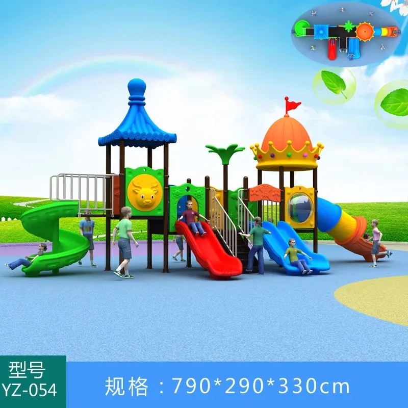 Large Outdoor Metal Plastic Slide for Children Fun Garden Entertainment Amusement Park Facilities for Adventure Parks