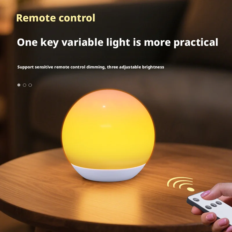 Lampe de coucher de soleil Rechargeable, Portable, lanterne créative de chevet, veilleuse d'urgence, décoration d'ambiance, cadeau avec télécommande