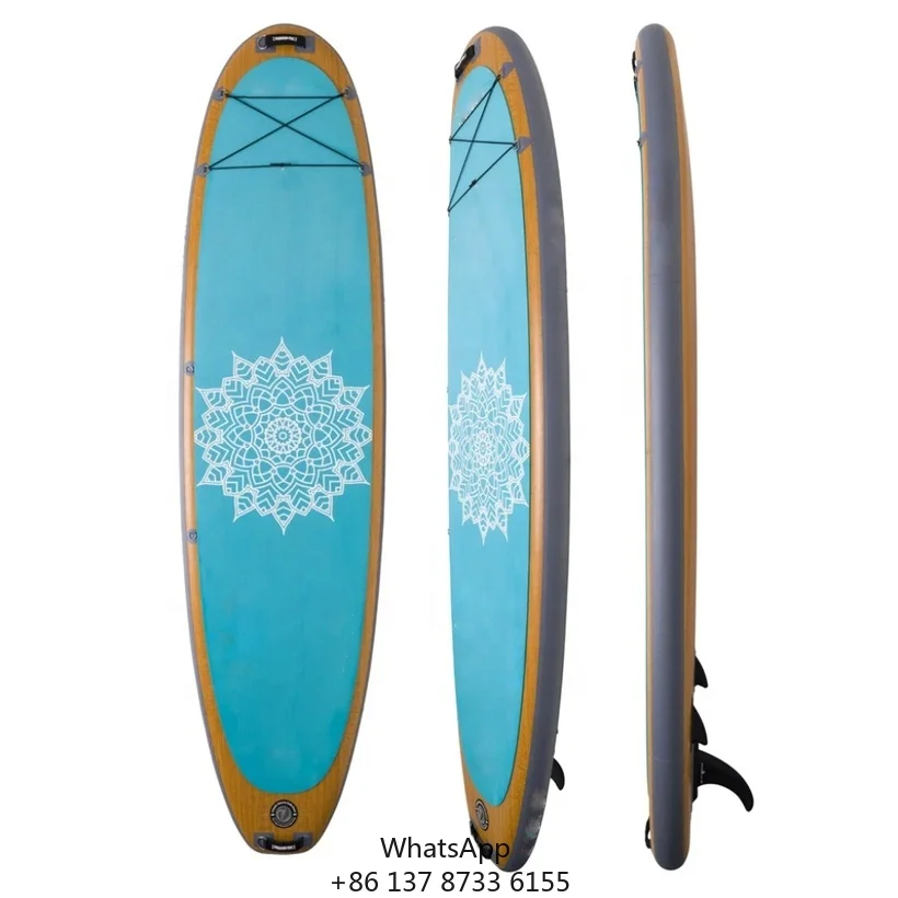 

China Manufacturer Dwf Drop Stitch PVC Water Sports 11' SUP Inflatable Paddle Yoga Board
