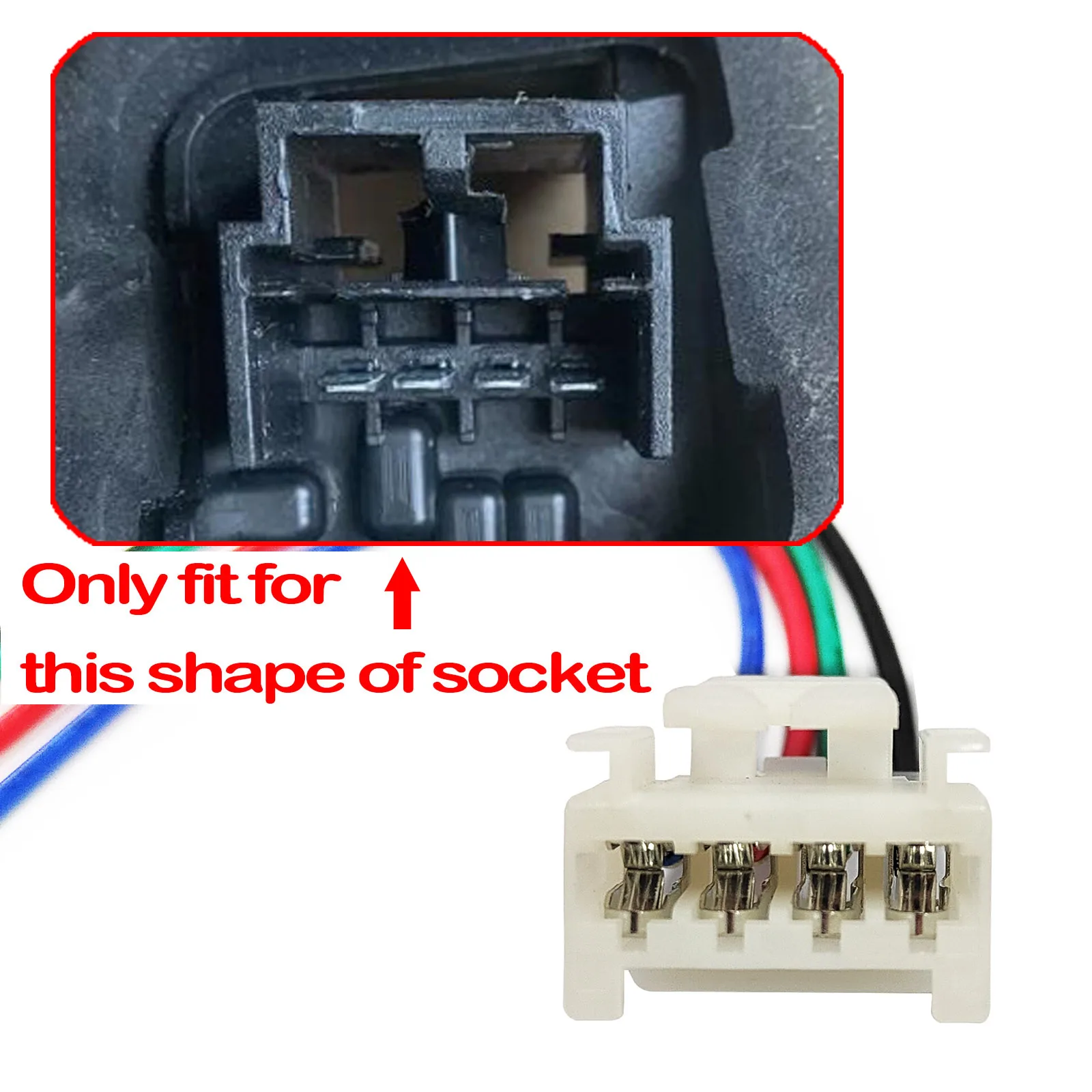 For Fiat Grande Punto EVO Alfa Romeo 147 156 159 GT Rear Tail Light Lamp 4-Pin Connector Pigtail Plug Wiring Harness 12495980