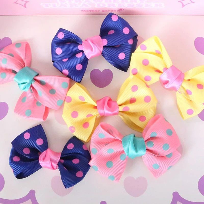 1PC Pet Puppy Dog Cat Hairpin Hair Bows Tie Dog Lace Hair Clips Pet Dog Grooming Pet Hair Accessories