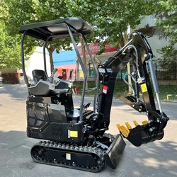 Customized Hot Sales China Small Farm Digger Breaker Crawler Micro Mini Excavator 1.5 ton