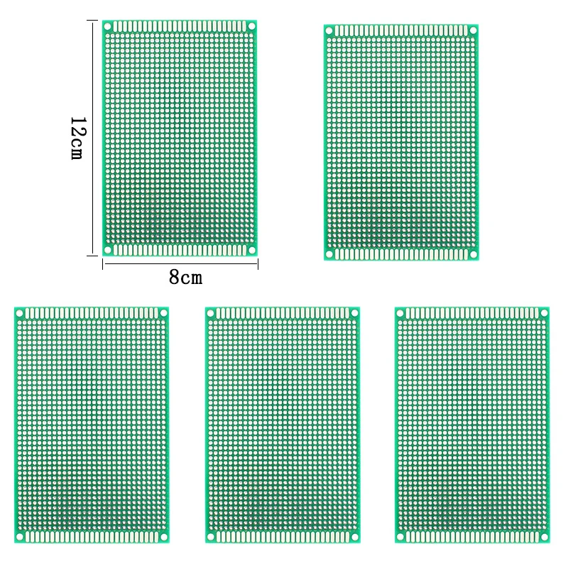 5PCS Double Sided Pcb Board 8x12CM 9x15CM Green DIY Main Boards Prototype Pcb Universal Board