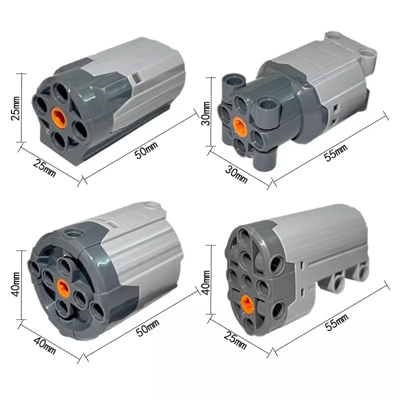 Building block motor M servo PF modified MOC remote control black explosion motor electric 9686 power group car battery box prog