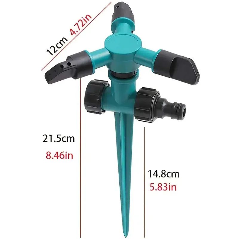 360 Degree Automatic Rotating Irrigation Sprinkler Head, Automatic Irrigation System, Garden Sprinkler Tool, Gardening Tools