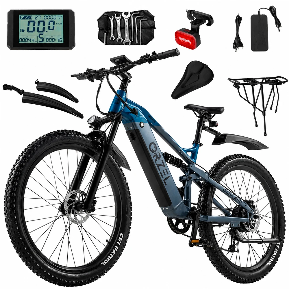 ORZEL M49 27,5 Zoll Elektro-Mountainbike 500W 48V 20Ah Akku Hydraulische …