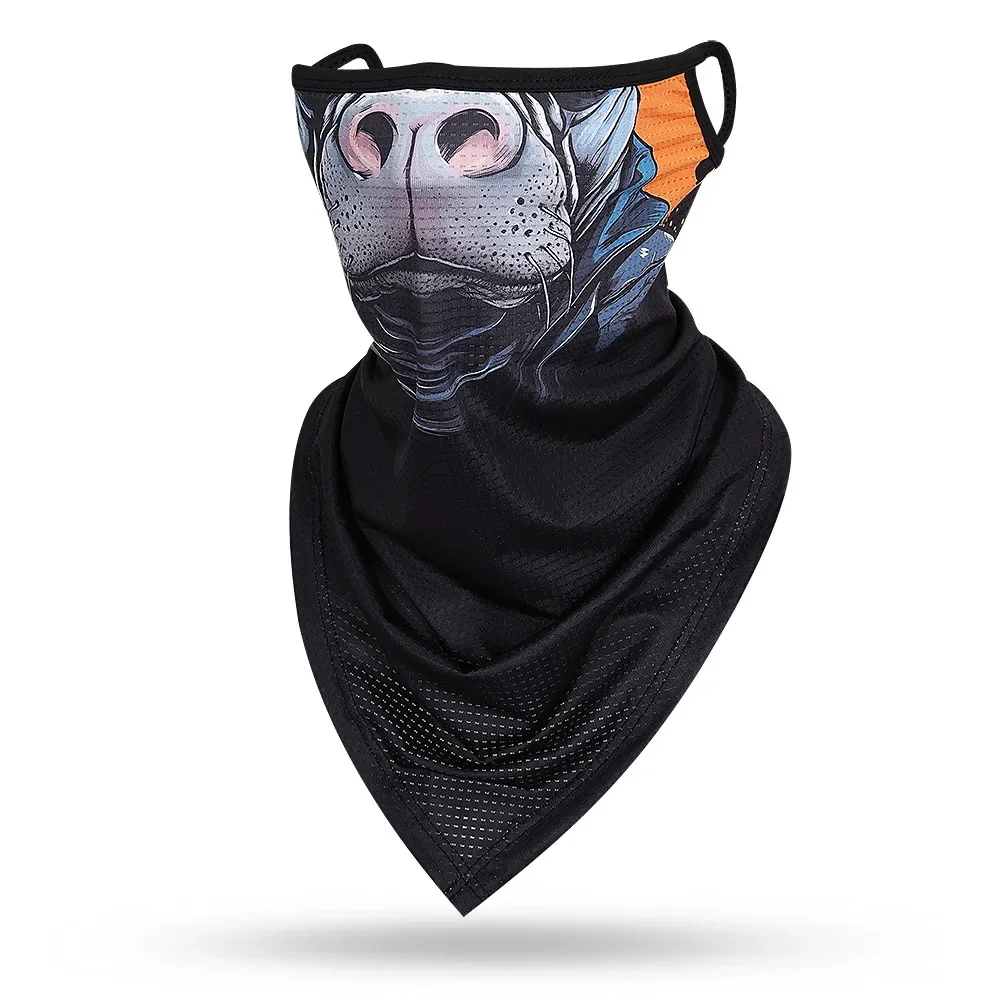 Windproof Cycling Headgear Men Women Neck Face Cover 3D Animal Print Motorcycle Rider Face Mask Earloops Bike Helmet Balaclava