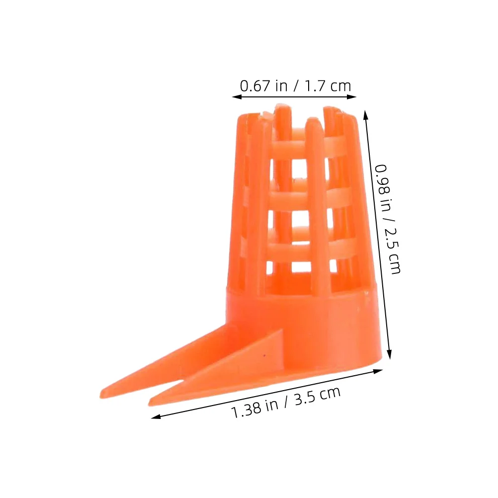 100pcs Queen Cell Protector Cover For Beekeeping Durable Plastic Bee Incubation Base, Safe Rearing Cups With Easy Installation,