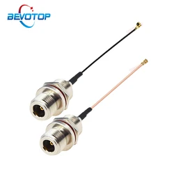 1PCS Rear Screw Nut N Female Bulkhead o RF1 Female Connector RF1.13/RG178 Cabble N to RF Coaxial Extension Jumper