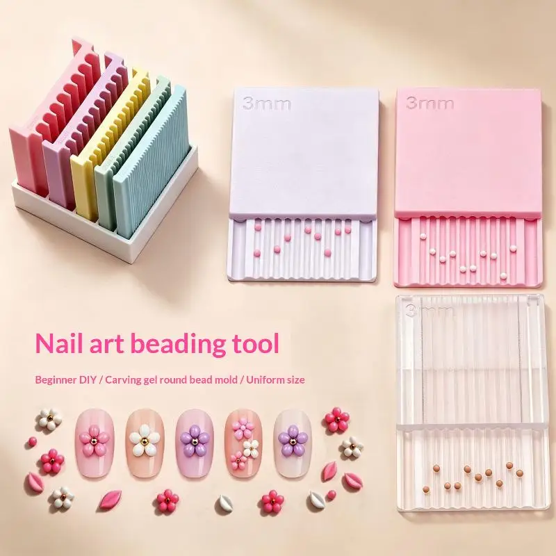 1-5mm Soft Ceramic Rubbing Strip Ball Mould 2/5Pcs Practical Craft Supplies for DIY Jewelry Making School Art Class