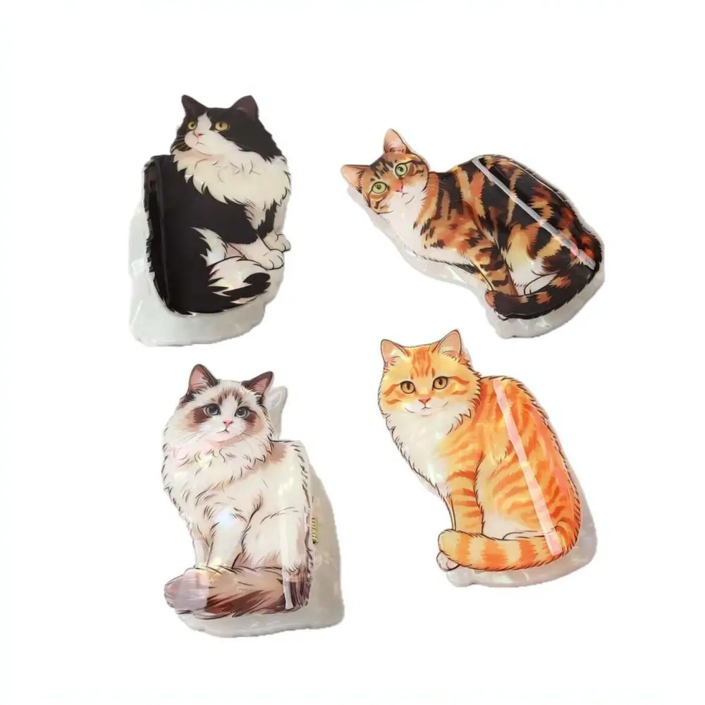 Funny Cat Headwear For Women Cute Pet Claw Clip PVC Hair Styling Accessory For Half Updo Daily Fashion Hair Barrettes