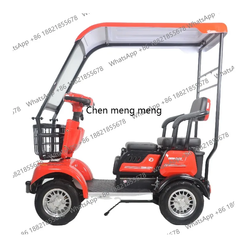 The Latest of 2024 Hot-selling Red, Cheap, Affordable, High-quality, Convenient and Cool Four-wheeled Electric Vehicle