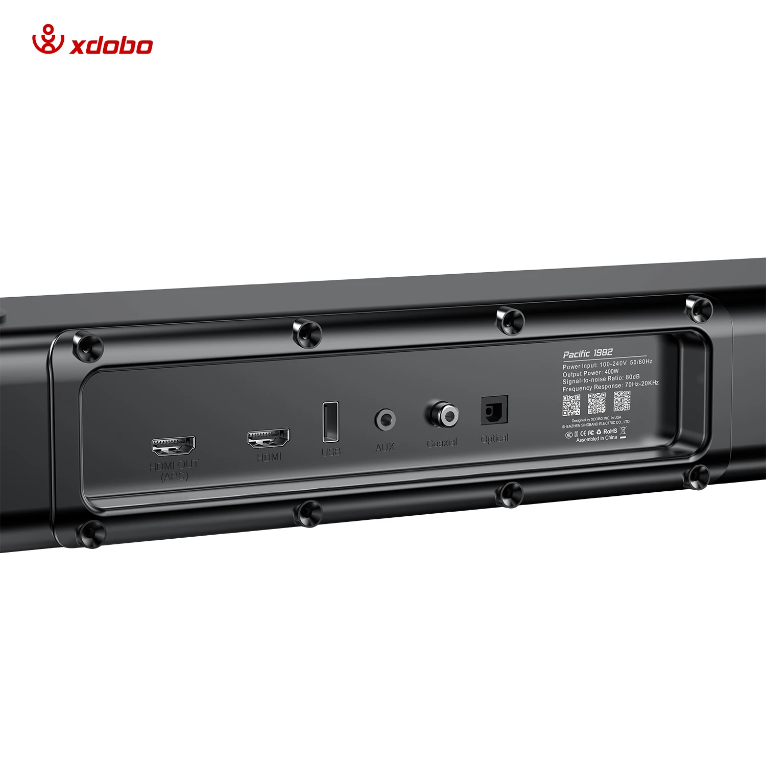 Xdobo Pacific 1982 500W Wooden Subwoofer Soundbar For 5.3 Wireless Speaker USB Support Stereo Sound Home Theatre Music view 3