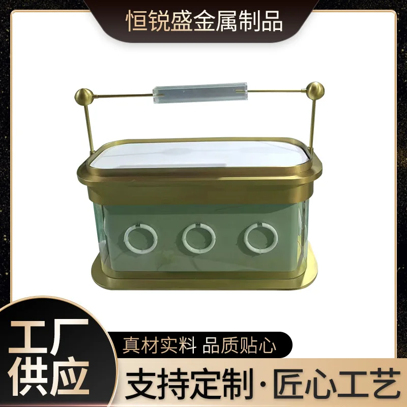 

Custom. New high-end jewelry showcase light luxury gold and silver jewelry showcase shopping mall exhibition hall factory WH