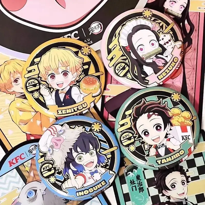 Animation Derivatives Badge Tanjirou Nezuko Zenitsu Inosuke Giyuu Shinobu Kyoujurou Uzui Tengen Exquisite Creative Present