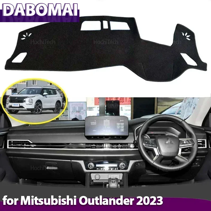 غطاء لوحة سيارة تجنب لوحة مضيئة لوحة أداة حصيرة حالة السجاد لملحقات ميتسوبيشي أوتلاندر 2023 #1