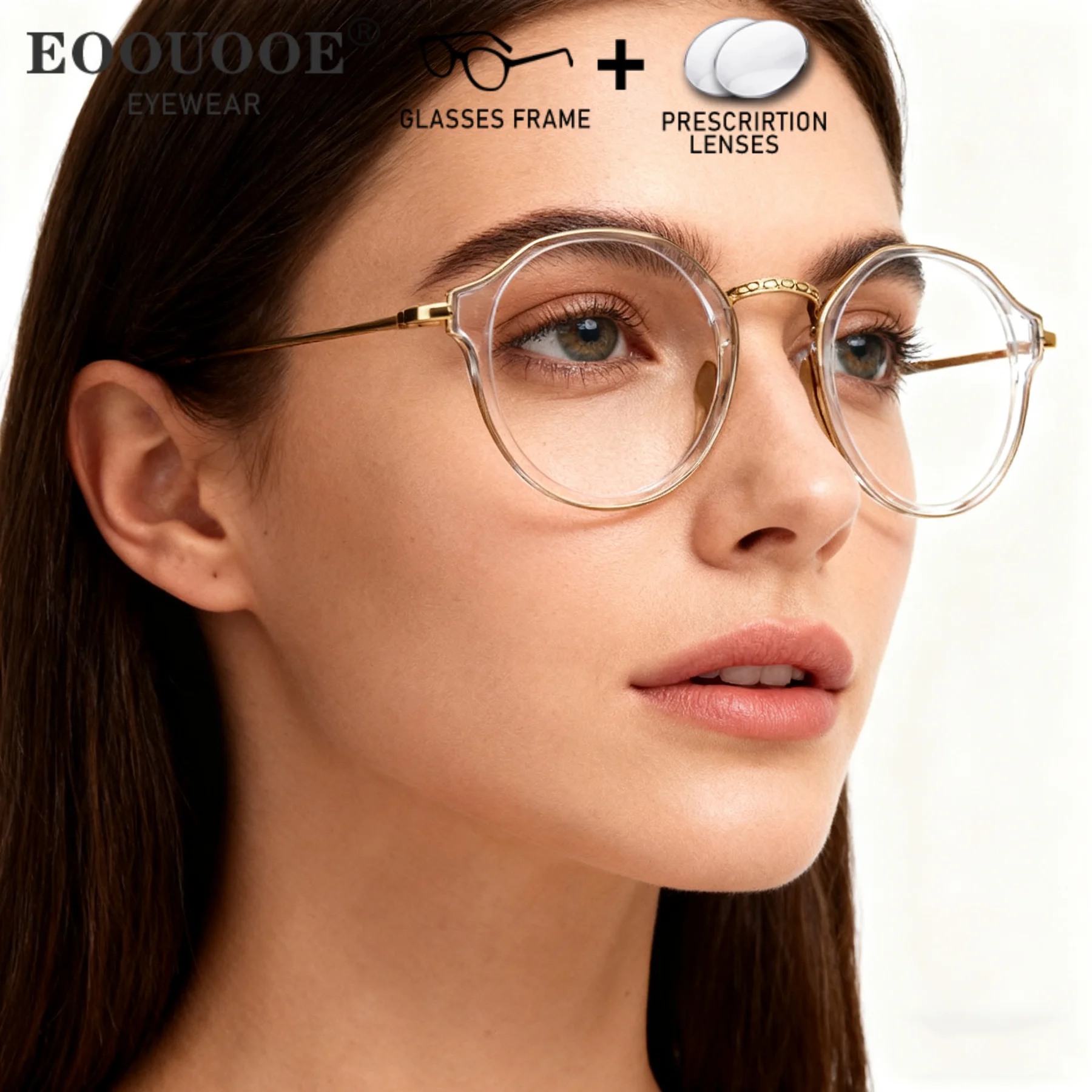 نظارات ديمي خمر للرجال والنساء وصفة طبية قصر النظر مد البصر العدسات التقدمية نظارات القراءة الكمبيوتر مكافحة الضوء الأزرق #3