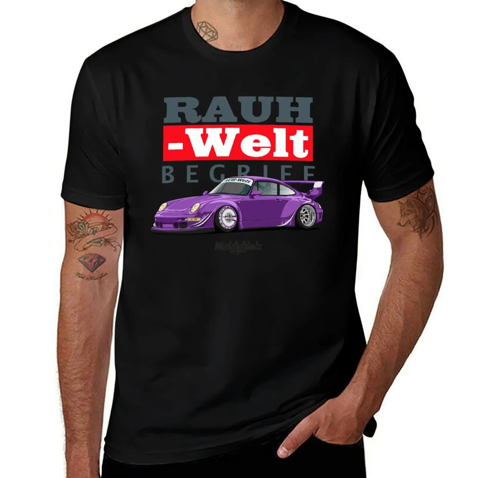 

RWB 993 (purple) T-Shirt Casual Loose Fit Summer Tee Shirt