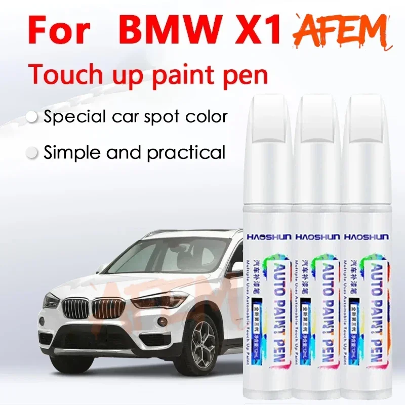 For BMW X1 Touch Up Paint Scratch Removal Repair Paint Car Paint Protection Clear Coat Pen Mineral White Cashmere Silver