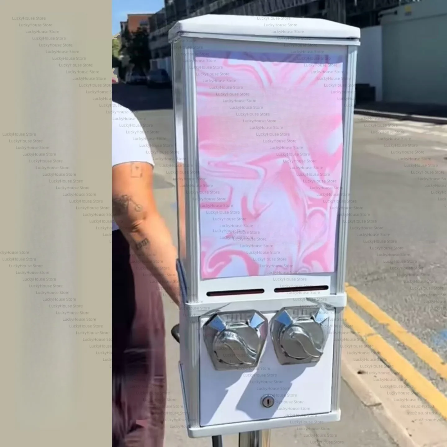 Self-Service Tattoo Sticker Vending Machine Twist Card Dispenser Arcade Slot Machine