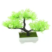 

1pc Artificial Flowers Bonsai Small Tree Pot Faux Flowers Fake Plant Potted Desktop Decoration Garden Arrangement Ornaments Comb