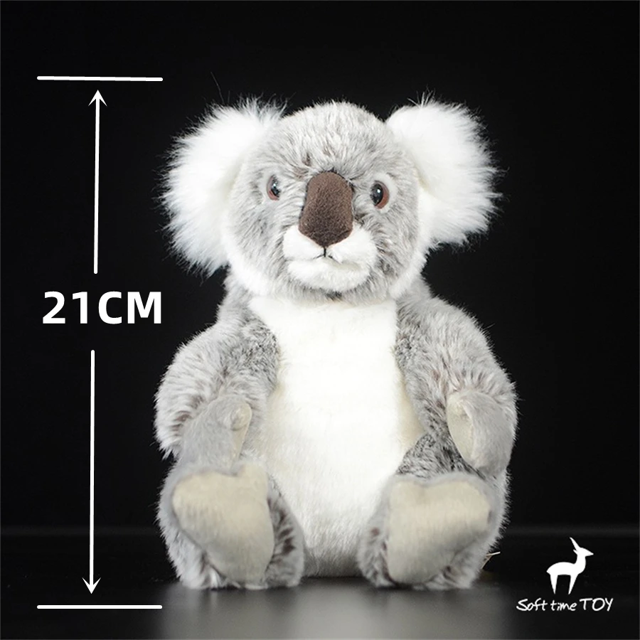 Koala High Fidelity Anime Cute Plushie Koala Bear Plush Toys Lifelike Animals Simulation Stuffed Doll Kawai Toy Gifts For Kids