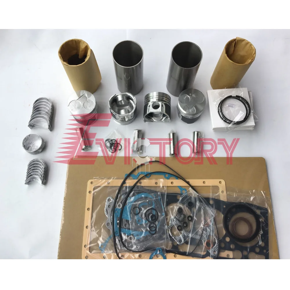 

For KUBOTA overhaul kit V1305 V1405 V1505 water pump all bearings piston ring valve guide cylinder liner full gasket kit