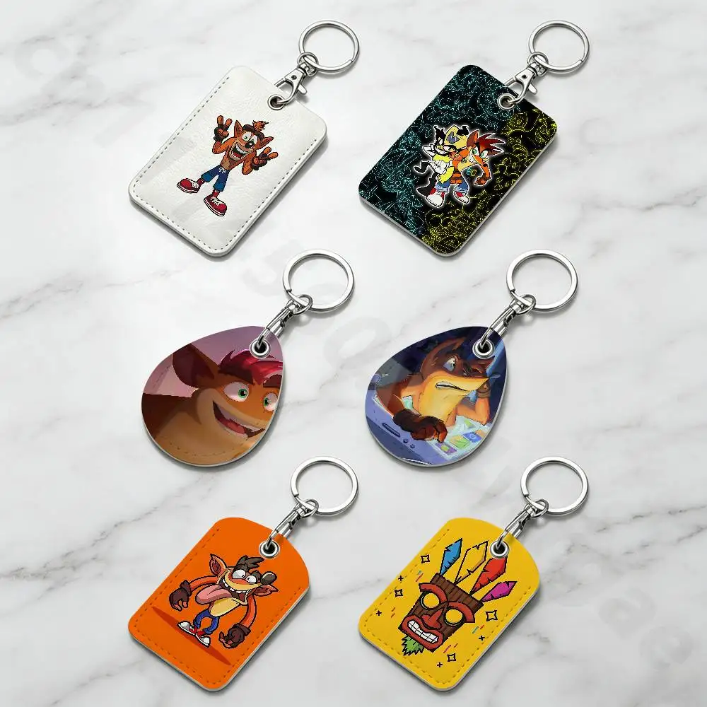 Naughty About Time Crash Holder Keychain For Bank Business Work Card Holder Student Card Protective Case Bus Card