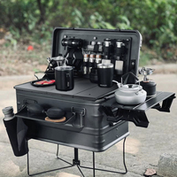 50L Aluminum Alloy Storage Box Board Connected Tabletop Camping Equipment Lightweight for Mountainhiker for Shinetrip/Rockbrook