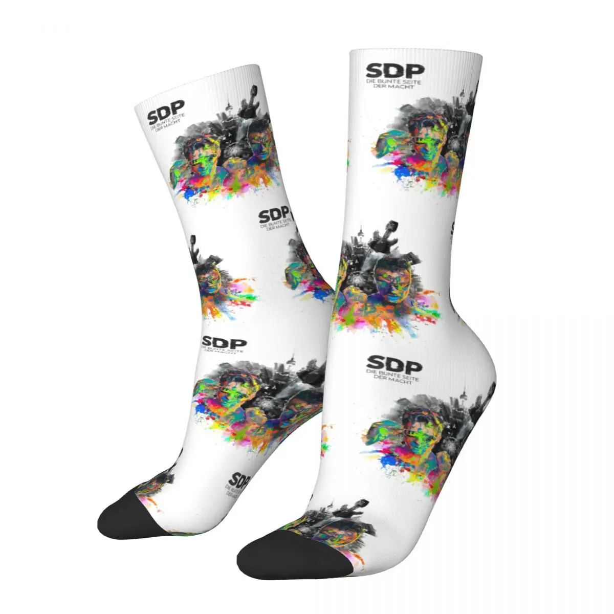 SDP Band Musik sänger 2024 Tour Hip Hop Zubehör Männer Frauen Socken rutsch feste Grafik mittellange Socken Baumwolle Geschenke