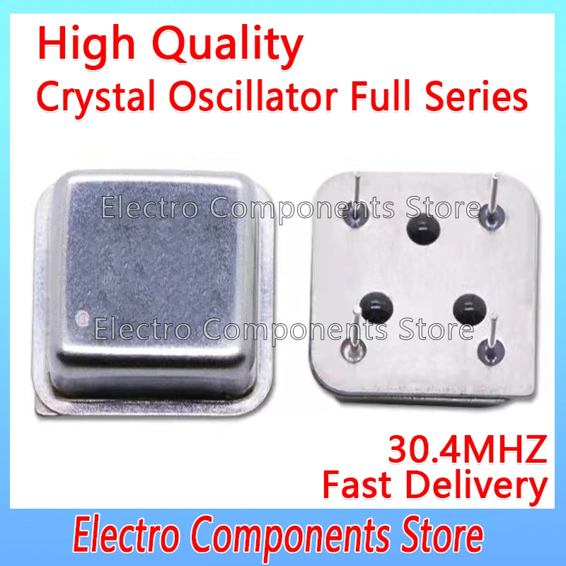 Square Half Size Clock Oscillators 30.4M Active Crystal Oscillator Throught Hole 30.4MHZ 4P OSC DIP-4 OSC 4Pin DIP4