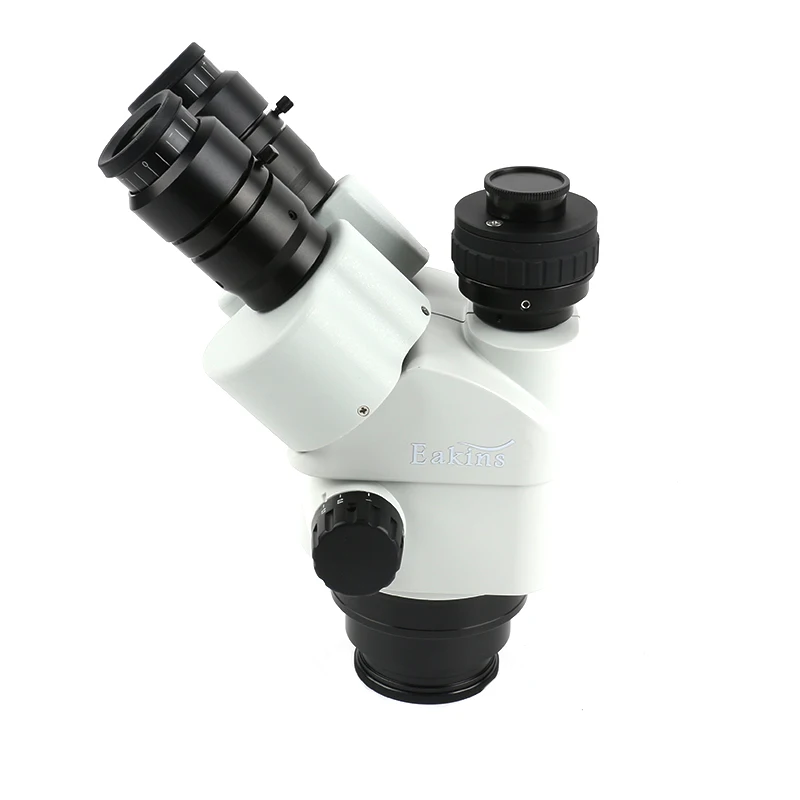 7x-45x Industry Trinocular Stereo Microscope Zoom Head Adjustable WF10/22mm Eyepieces For Watch Inspection Phone PCB Soldering