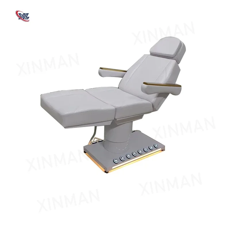 Electric Beauty Bed 4 Motors Adjustable Flat Tilt Breathing Hole Cosmetic Esthetician Spa Lash Facial Beauty Bed Massage Bed