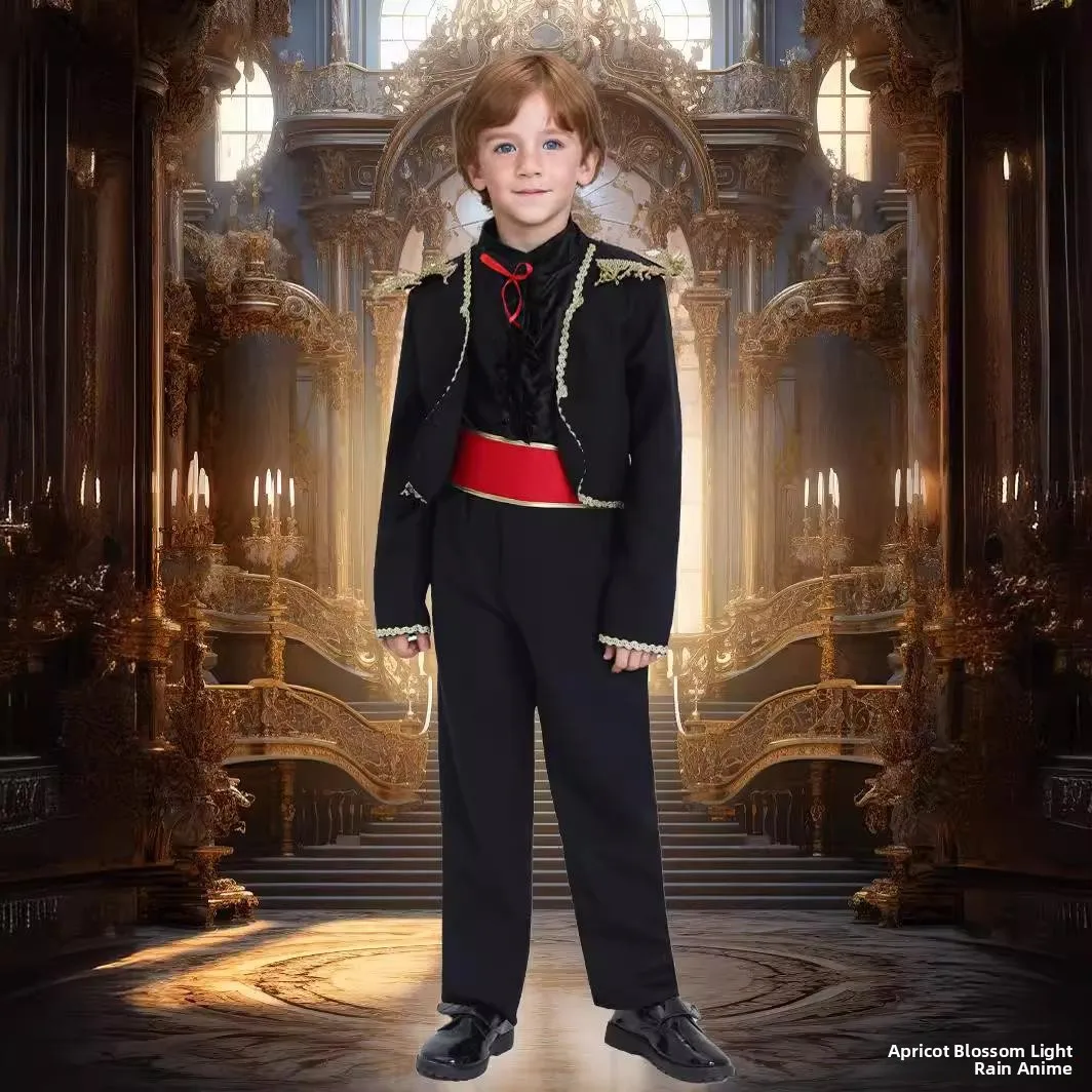 

Boys' Flamenco Dance Costume Exotic Bullfighter Performance Outfit loween ow Busin Ethnic Stage Clothing for Kids