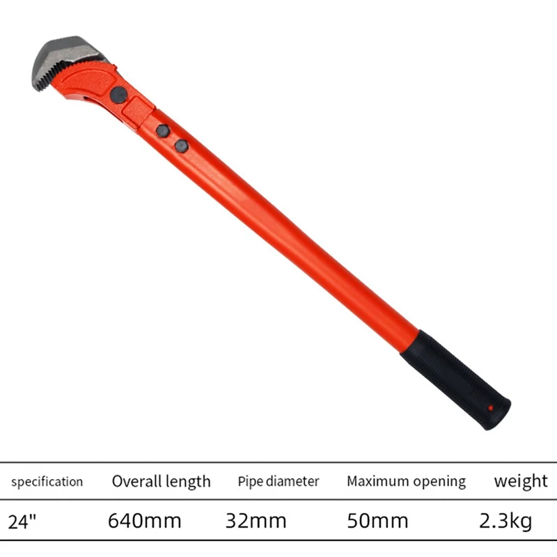 

A83I-Quick Rebar Wrench Straight Thread Universal Pipe Pliers Torque Multifunctional Pipe Plier Multipurpose Tool