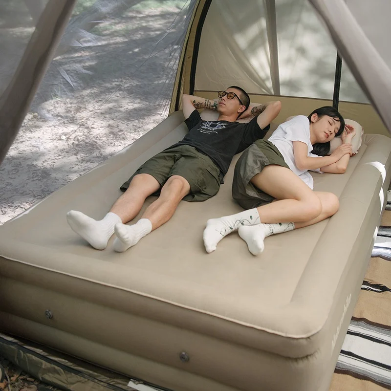 Naturehike Outdoor Camping Double Portable Storage Thicken Comfortable Moisture-proof Peach Skin Inflatable Sleeping Pad