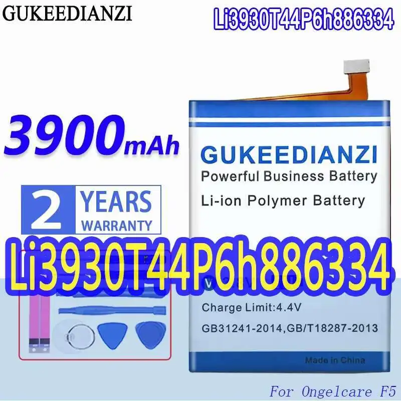 

Premium Replacement 3900Mah Stable For Ongelcare F5 Li3930t44p6h886334 Mobile Phone Battery