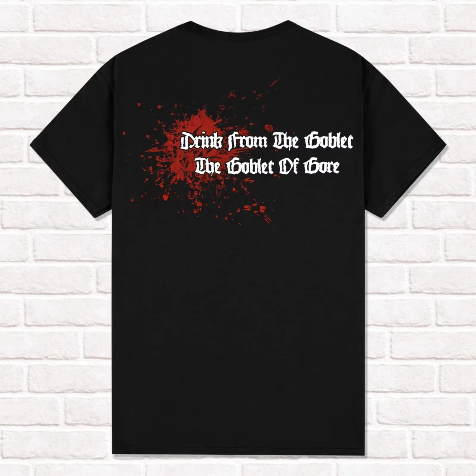 الموت الأسود تي شيرت الصراخ الدموي جور 1987 التقنية التقدمي الموت المعادن للجنسين القطن قصير الأكمام شارع العليا