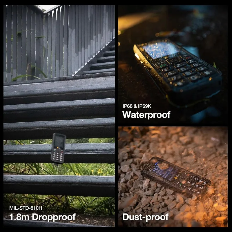 AGM M9 2G Rugged Feature Phone | Russian English Keyboard, 2.4