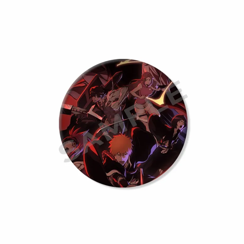 Bleach Kurosaki Ichigo Toshiro Hitsugaya Kokuto Enamel Pins Anime Brooches Hat Clothes Badge Jewelry Accessories Gifts for Kids