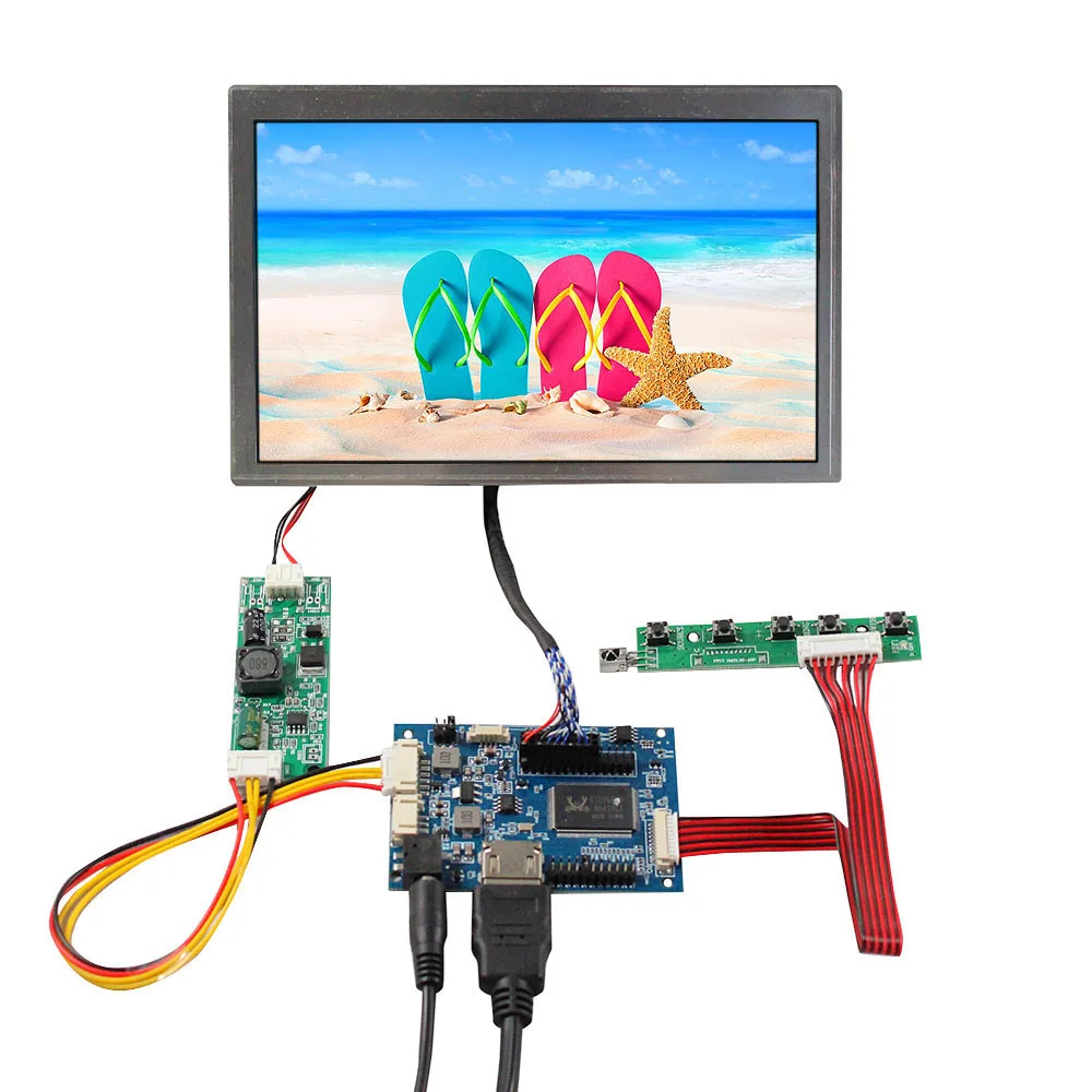 

HD MI LCD Controller Board 7" HSD070GDW6 800X480 1000nit Out Door LCD Screen