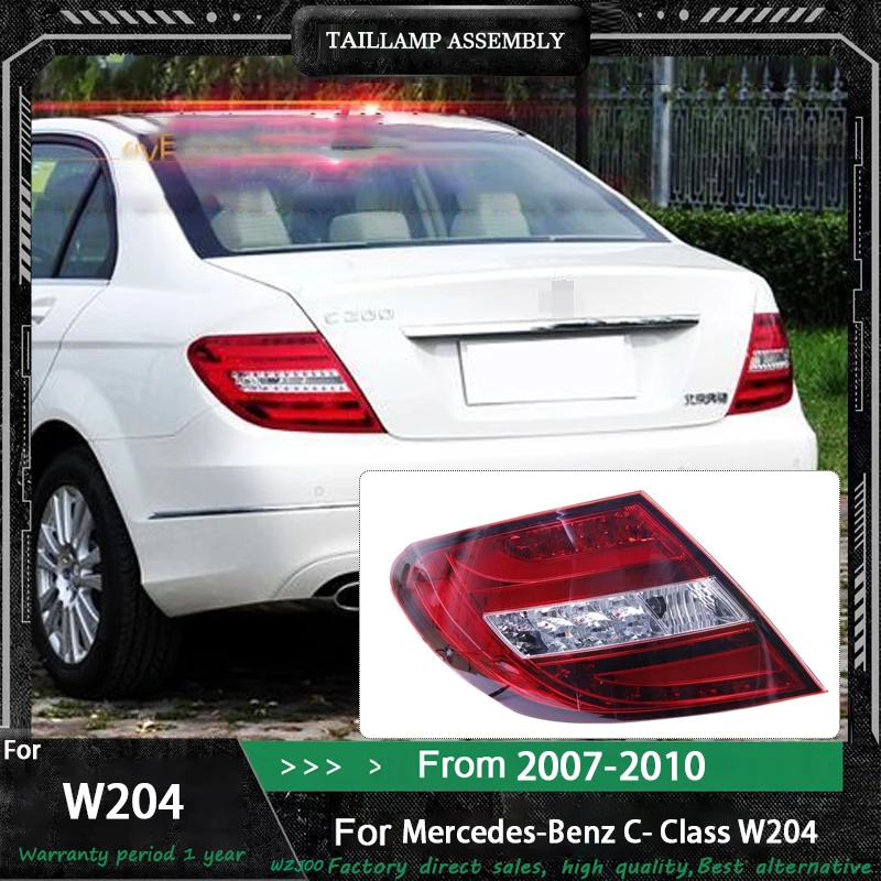 

Автомобильные фары для Benz W204 C180 C200 C260 Светодиодный задний фонарь 2007-2011, задний стоп-сигнал, стоп-сигнал, DRL, обратный ход, автомобильные аксессуары