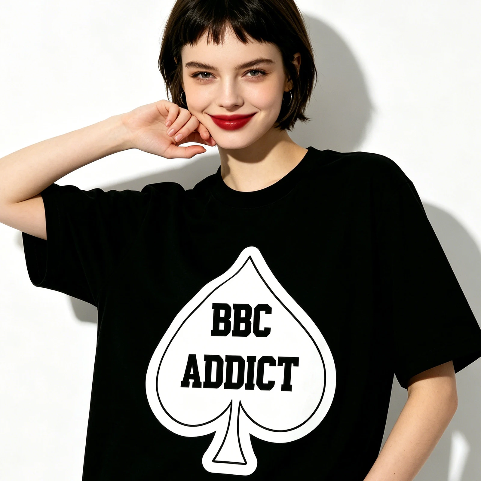 BBC Use Only Black Queen Of Spades QOS Graphics Top Tshirt Sexy Tank Tops Naughty Hotwife Adult Humor Fun Flirtation Streetwear