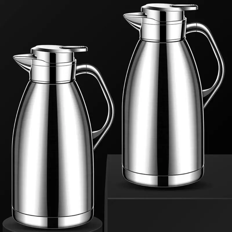 

E8BD 2.3L Large Capacity Thermal Insulation Pot Warmer Bottle Kettle Coffee Tea Vacuum Flasks Stainless Steel Bottles