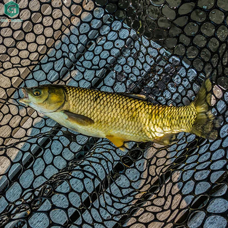 32/40/50CM Portable Collapsible Fishing Net Wear-resistant Rubber Mesh Fish Catch Trap Landing Outdoor Multifunctional Dip Net - view 4